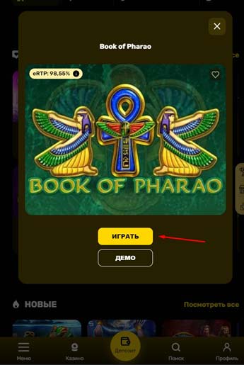 Начало игры